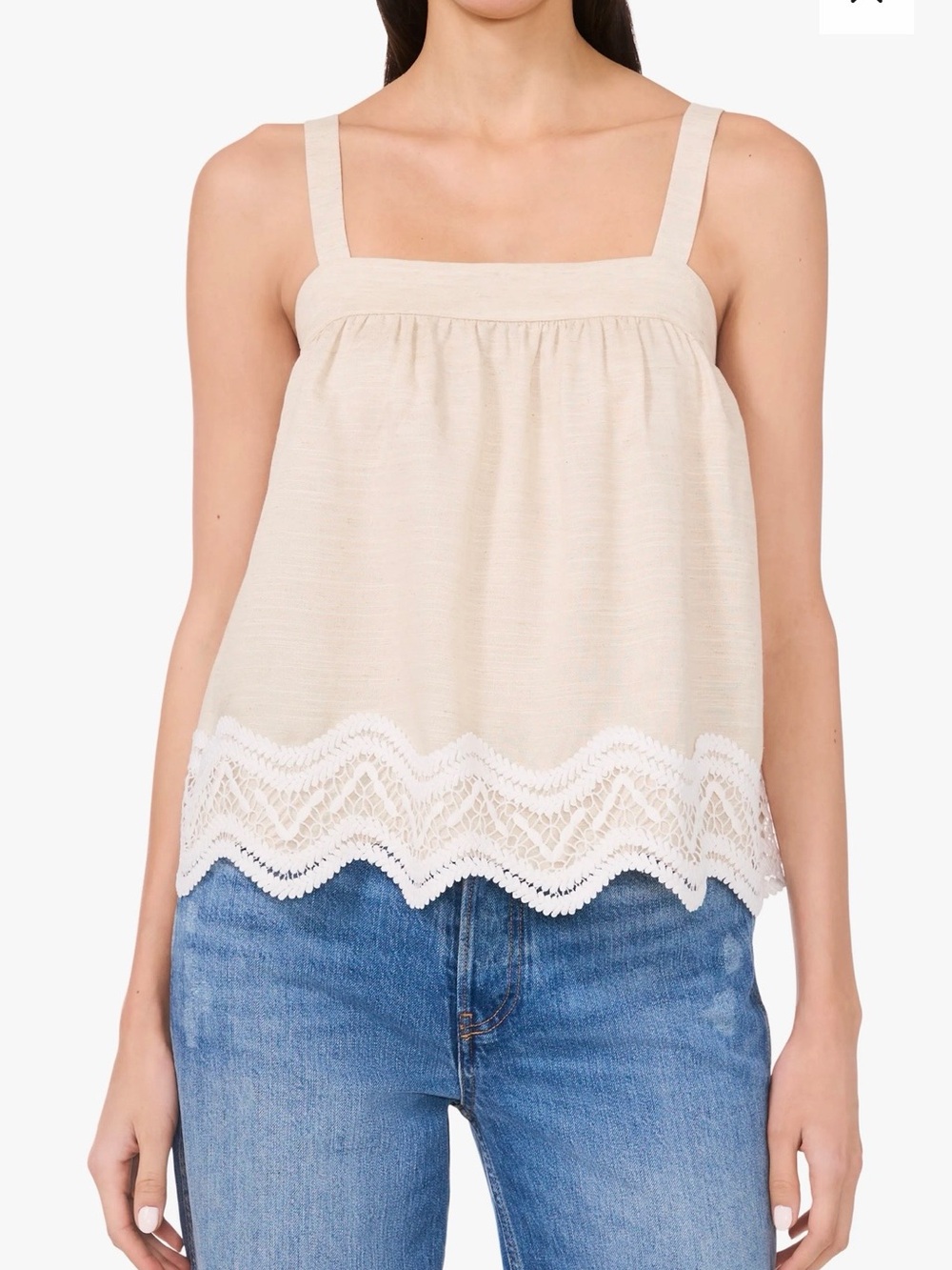 NWOT Brighton Scalloped Top